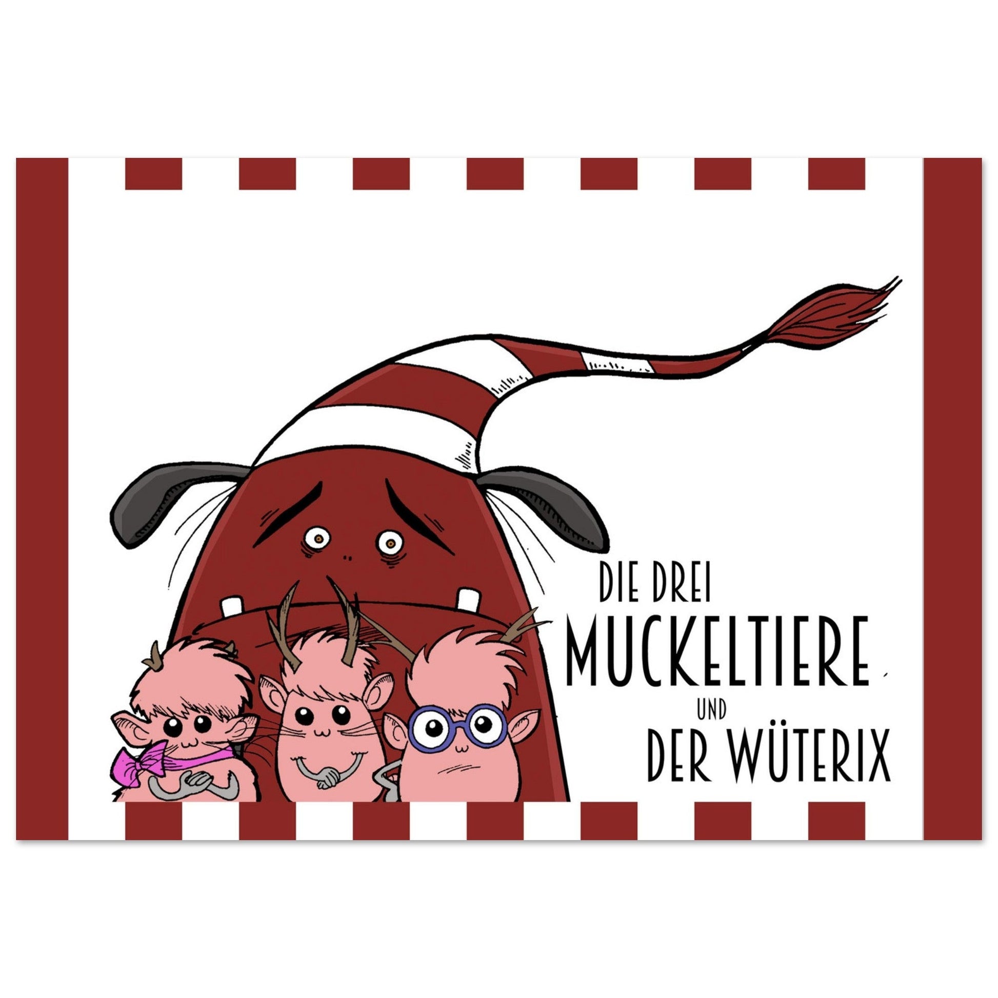 Kinderposter "Drei Muckeltiere & der Wüterix" - MoonWalker Verlag