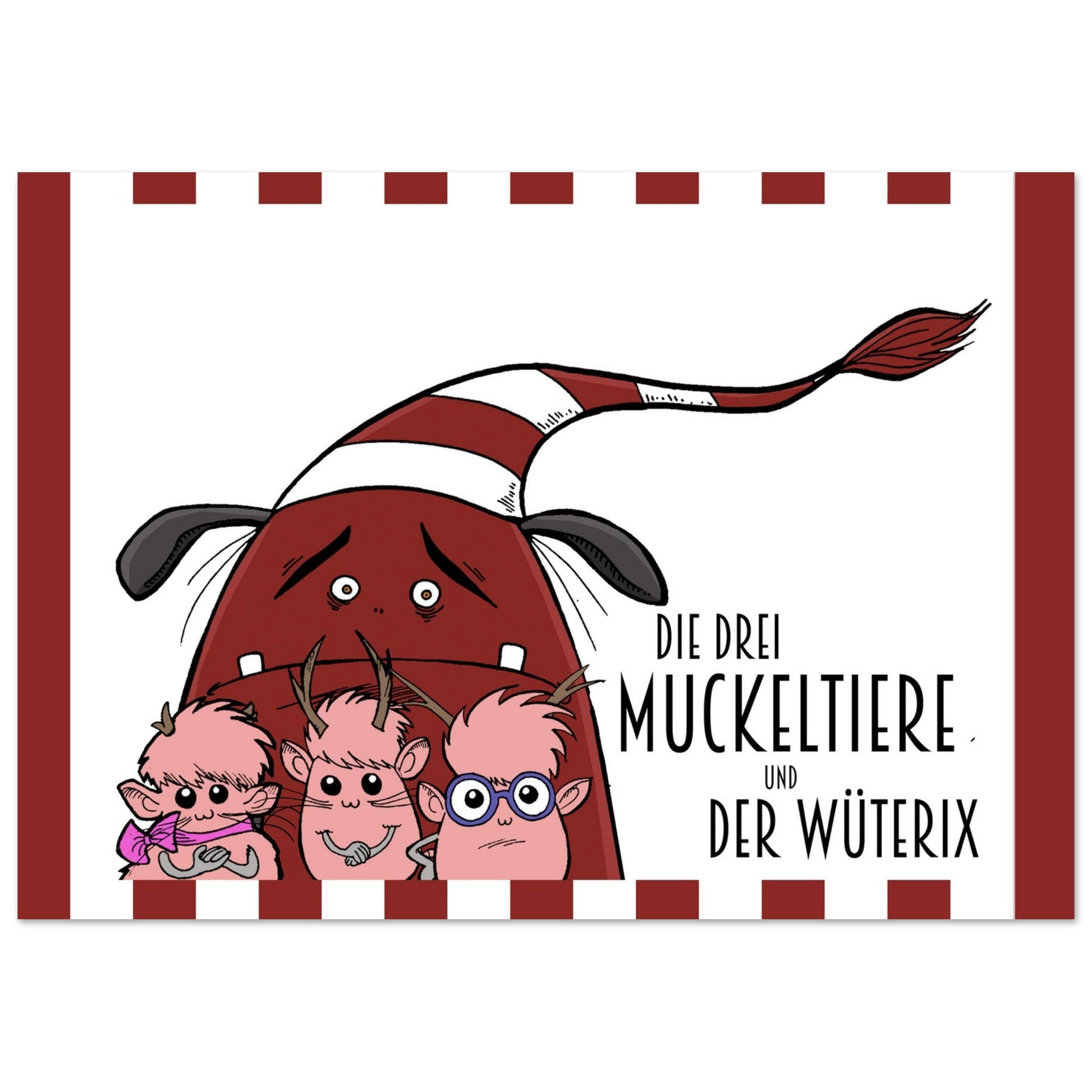 Kinderposter "Drei Muckeltiere & der Wüterix" - MoonWalker Verlag